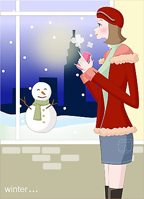 EPS 웰빙 사계절 계절 여자 커피 음료 겨울 일러스트 자연 눈사람 한명 서기 사람 상반신 20대 성인 눈 차 여자만 여자한명만 성인여자만 청년만 청년여자만 성인한명만 청년여자한명만 성인여자한명만 성인만 국내일러스트 자연요소 1 모션 날씨 청년 생태계 파일형식 벡터