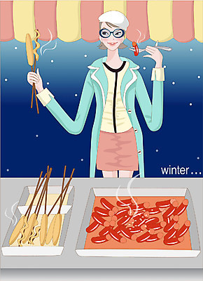 EPS 웰빙 사계절 계절 여자 겨울 일러스트 한명 서기 사람 상반신 20대 성인 야외 어묵 야간 떡볶이 분식 겨울음식 노점상 포장마차 여자만 여자한명만 성인여자만 청년만 청년여자만 성인한명만 청년여자한명만 성인여자한명만 성인만 국내일러스트 자연요소 1 음식 모션 청년 식당 파일형식 벡터