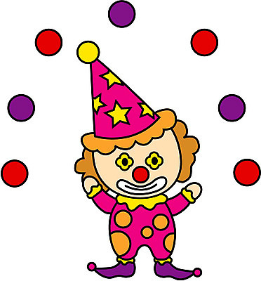 EPS 전신 클립아트 직업 남자 어린이 일러스트 한명 서기 사람 소년 광대 피에로 저글링 남자만 남자한명만 어린이만 소년만 소년한명만 국내일러스트 1 모션 파일형식 벡터