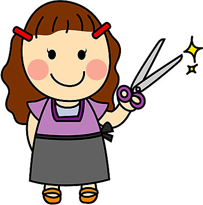 EPS 전신 클립아트 직업 여자 초등학생 어린이 일러스트 가위 한명 서기 사람 소녀 뷰티 미용사 여자만 여자한명만 어린이만 소녀만 소녀한명만 국내일러스트 1 학생 모션 문구용품 파일형식 벡터