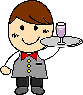 EPS 전신 클립아트 직업 남자 어린이 일러스트 한명 서기 사람 소년 종업원 웨이터 서빙 남자만 남자한명만 어린이만 소년만 소년한명만 국내일러스트 1 모션 파일형식 벡터