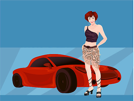 EPS 전신 직업 여자 일러스트 자동차 한명 서기 사람 20대 성인 레이싱 스포츠카 레이싱걸 레이싱모델 여자만 여자한명만 성인여자만 청년만 청년여자만 성인한명만 청년여자한명만 성인여자한명만 성인만 국내일러스트 모델 1 육상교통 모션 시합 청년 파일형식 벡터