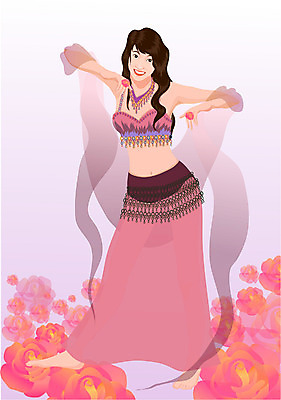 EPS 전신 직업 여자 꽃 일러스트 한명 서기 사람 20대 성인 장미 댄서 춤 발리댄서 밸리댄서 밸리댄스 여자만 여자한명만 성인여자만 청년만 청년여자만 성인한명만 청년여자한명만 성인여자한명만 성인만 국내일러스트 식물 1 모션 문화예술 청년 파일형식 벡터