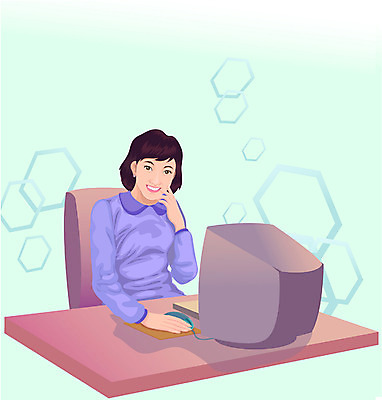 EPS 직업 여자 일러스트 비즈니스 한명 사람 앉기 상반신 20대 성인 컴퓨터 비즈니스우먼 상담원 컨설턴트 여자만 여자한명만 성인여자만 청년만 청년여자만 성인한명만 청년여자한명만 성인여자한명만 성인만 국내일러스트 1 모션 청년 전자제품 직장인 사무원 전문직 상담 파일형식 벡터