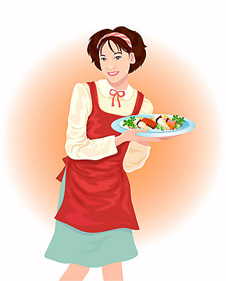 EPS 직업 여자 음식 일러스트 한명 서기 사람 상반신 20대 성인 주부 푸드아티스트 여자만 여자한명만 성인여자만 청년만 청년여자만 성인한명만 청년여자한명만 성인여자한명만 성인만 국내일러스트 1 모션 청년 아티스트 파일형식 벡터