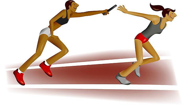 EPS 여자 남자 스포츠 올림픽 일러스트 하계올림픽 운동선수 사람 두명 운동 계주 육상스포츠 육상선수 국내일러스트 건강 파일형식 벡터