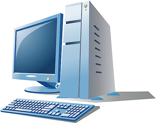 EPS 일러스트 사람없음 컴퓨터 모니터 키보드 본체 국내일러스트 전자제품 파일형식 벡터