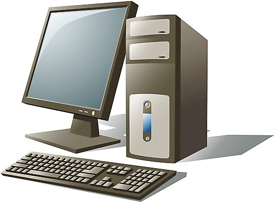 EPS 일러스트 사람없음 컴퓨터 모니터 키보드 본체 국내일러스트 전자제품 파일형식 벡터