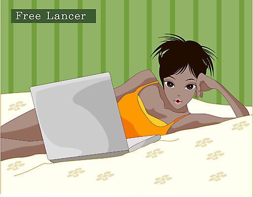 EPS 여자 일러스트 비즈니스 실내 한명 사람 20대 성인 노트북 사무실 업무 직장인 비즈니스우먼 프리랜서 여자만 여자한명만 성인여자만 청년만 청년여자만 성인한명만 청년여자한명만 성인여자한명만 성인만 국내일러스트 직업 1 청년 내부 전자제품 작업 파일형식 벡터