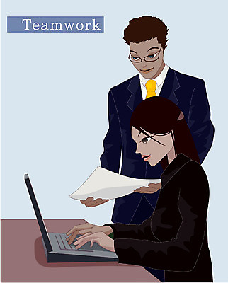 EPS 여자 남자 일러스트 비즈니스 모션 협력 실내 한명 사람 20대 성인 컴퓨터 사무실 업무 직장인 비즈니스맨 비즈니스우먼 청년만 성인만 국내일러스트 직업 1 청년 내부 전자제품 작업 파일형식 벡터