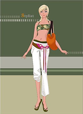 EPS 전신 라이프스타일 여자 패션 가방 일러스트 한명 서기 사람 20대 성인 금발 유행 여자만 여자한명만 성인여자만 청년만 청년여자만 성인한명만 청년여자한명만 성인여자한명만 성인만 국내일러스트 1 헤어스타일 잡화 모션 청년 생활 파일형식 벡터