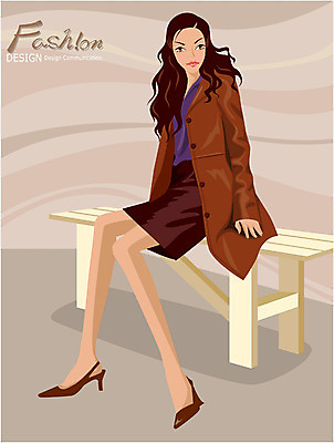 EPS 모델 직업 여자 패션 포즈 일러스트 한명 사람 20대 성인 가을 여자만 여자한명만 성인여자만 청년만 청년여자만 성인한명만 청년여자한명만 성인여자한명만 성인만 국내일러스트 1 계절 청년 파일형식 벡터