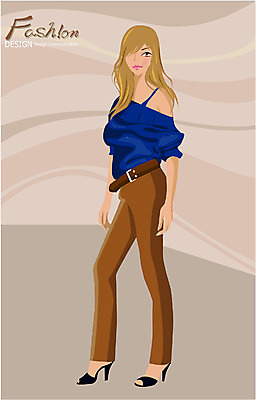 EPS 모델 직업 여자 패션 포즈 일러스트 한명 사람 20대 성인 여자만 여자한명만 성인여자만 청년만 청년여자만 성인한명만 청년여자한명만 성인여자한명만 성인만 국내일러스트 1 청년 파일형식 벡터