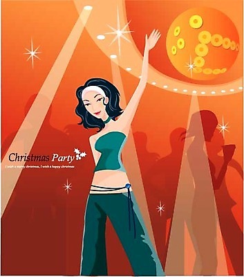 EPS 계절 여자 기념일 크리스마스 겨울 일러스트 실내 한명 사람 20대 성인 파티 군중 클럽 여자만 여자한명만 성인여자만 청년만 청년여자만 성인한명만 청년여자한명만 성인여자한명만 성인만 국내일러스트 1 이벤트 청년 내부 파일형식 벡터