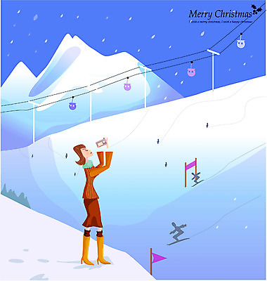 EPS 계절 여자 기념일 크리스마스 겨울 일러스트 스키장 부츠 선물 한명 사람 20대 성인 야외 카메라 눈 리프트 썰매장 여자만 여자한명만 성인여자만 청년만 청년여자만 성인한명만 청년여자한명만 성인여자한명만 성인만 국내일러스트 자연요소 1 신발 날씨 이벤트 청년 전자제품 파일형식 벡터