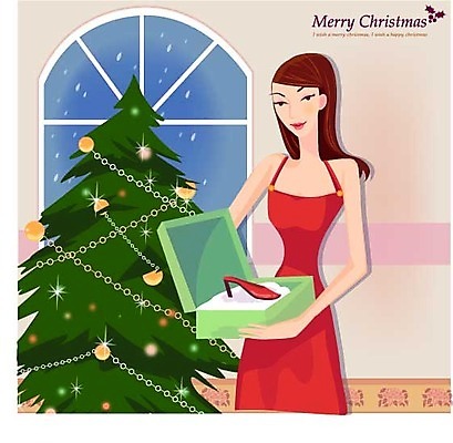 EPS 계절 여자 기념일 크리스마스 겨울 일러스트 실내 선물 한명 사람 20대 성인 선물상자 크리스마스트리 눈 창가 여자만 여자한명만 성인여자만 청년만 청년여자만 성인한명만 청년여자한명만 성인여자한명만 성인만 국내일러스트 자연요소 1 창문 날씨 이벤트 청년 내부 상자 파일형식 벡터