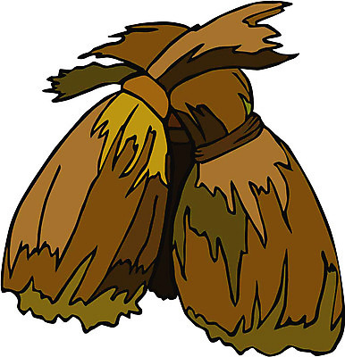 EPS 클립아트 식물 일러스트 사람없음 벼 가을 볏짚 볏단 국내일러스트 계절 곡류 짚 파일형식 벡터