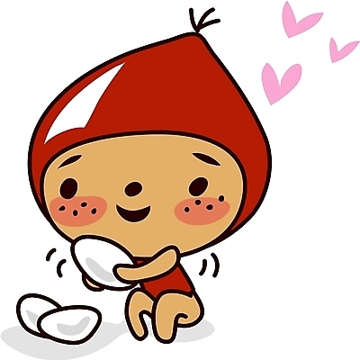 EPS 전신 클립아트 식물 캐릭터 열매 일러스트 떡 앉기 사람없음 견과류 밤 송편 음식캐릭터 견과류캐릭터 일러캐릭터 음식 모션 파일형식 벡터