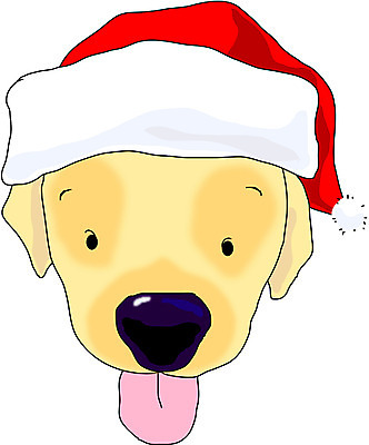 EPS 클립아트 동물 척추동물 육지동물 반려견 크리스마스 일러스트 산타모자 포유류 사람없음 반려동물 개 강아지 국내일러스트 모자_잡화 기념일 파일형식 벡터