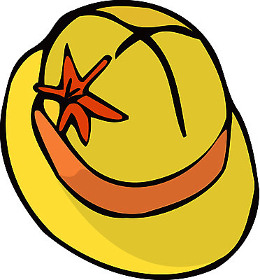 EPS 클립아트 모자 잡화 낙엽 일러스트 나뭇잎 사람없음 가을 벙거지모자 정글모자 파나마모자 국내일러스트 모자_잡화 계절 잎 파일형식 벡터