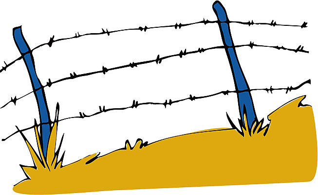 EPS 클립아트 사계절 계절 백그라운드 일러스트 자연 사람없음 야외 가을 철조망 38선 가시철조망 철책 가을배경 국내일러스트 생태계 파일형식 벡터 가을_계절