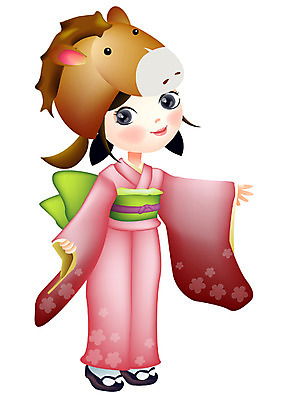EPS 모자 전통 여자 초등학생 어린이 외국문화 일본문화 일러스트 새해 한명 사람 소녀 일본 십이지신 말_동물 기모노 연하장 십이지신캐릭터 일본전통 연말연시 간지 여자만 여자한명만 어린이만 소녀만 소녀한명만 일러캐릭터 캐릭터 1 학생 동양문화 잡화 아시아 문화 포유류 카드_감사 일본전통의상 파일형식 벡터