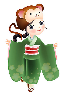 EPS 모자 전통 여자 초등학생 어린이 외국문화 일본문화 일러스트 새해 한명 사람 소녀 일본 십이지신 원숭이 기모노 연하장 십이지신캐릭터 일본전통 연말연시 간지 여자만 여자한명만 어린이만 소녀만 소녀한명만 일러캐릭터 캐릭터 1 학생 동양문화 잡화 아시아 문화 포유류 카드_감사 일본전통의상 파일형식 벡터