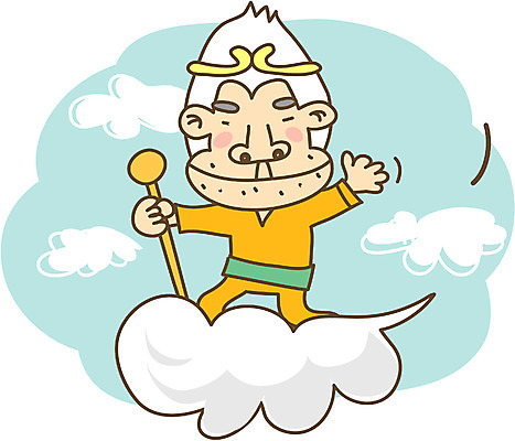 EPS 주간 전신 클립아트 동물 구름 척추동물 캐릭터 육지동물 남자 일러스트 포유류 상상 새해 서기 사람 야외 십이지신 원숭이띠 원숭이 운세 십이지신캐릭터 손오공 남자만 일러캐릭터 자연요소 모션 파일형식 벡터