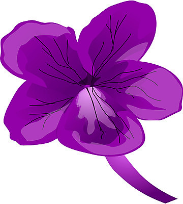 EPS 클립아트 식물 꽃 한송이 일러스트 봄꽃 자연 사람없음 보라색 3월 제비꽃 탄생화 국내일러스트 1 컬러 봄 날짜 생태계 송이 파일형식 벡터