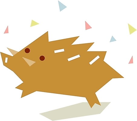 EPS 클립아트 동물 척추동물 한마리 육지동물 일러스트 포유류 새해 사람없음 십이지신 돼지띠 돼지 멧돼지 돼지해 국내일러스트 1 한자 파일형식 벡터