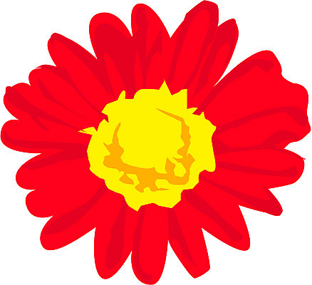 EPS 클립아트 식물 꽃 한송이 일러스트 자연 국화 사람없음 빨간색 9월 탄생화 국내일러스트 1 컬러 날짜 생태계 송이 파일형식 벡터