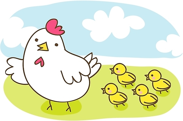 EPS 주간 클립아트 동물 척추동물 일러스트 조류 새해 병아리 사람없음 야외 십이지신 운세 닭띠 닭 유 닭유 국내일러스트 자연요소 한자 파일형식 벡터