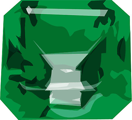 EPS 클립아트 잡화 일러스트 장신구 사람없음 광석 보석 오브젝트 에메랄드 탄생석 국내일러스트 파일형식 벡터