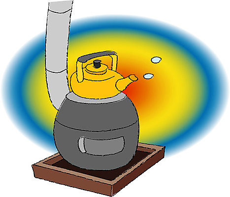 EPS 클립아트 생활용품 겨울 일러스트 주전자 사람없음 뜨거움 열 난로 오브젝트 연탄난로 국내일러스트 계절 주방용품 난방기 파일형식 벡터