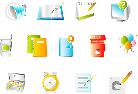 EPS 아이콘 웹소스 시안 사람없음 세트 홈페이지 사무용품 웹 홈페이지시안 메인 인덱스 메인페이지 2D아이콘 인터넷 문구용품 파일형식 벡터 편집소스
