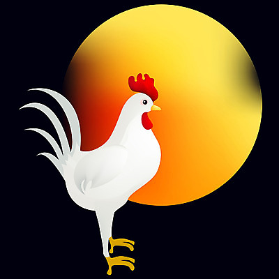 EPS 동물 척추동물 캐릭터 한마리 전통 일러스트 새해 사람없음 십이지신 운세 닭띠 닭 연하장 새캐릭터 닭캐릭터 연말연시 일러캐릭터 1 동물캐릭터 조류 카드_감사 파일형식 벡터