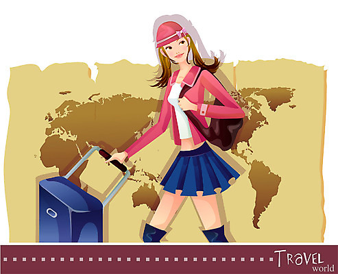 EPS 해외 여자 여행 세계지도 일러스트 한명 사람 20대 성인 세계 여행가방 다이어리 세계여행 연중행사 여자만 여자한명만 성인여자만 청년만 청년여자만 성인한명만 청년여자한명만 성인여자한명만 성인만 국내일러스트 1 지도 가방 이벤트 청년 사무용품 파일형식 벡터
