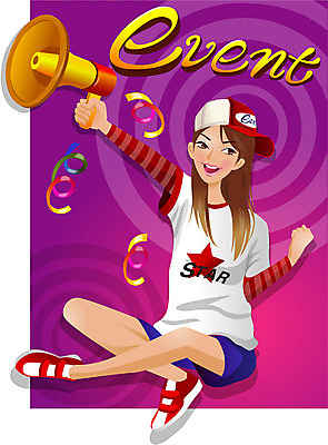 EPS 여자 기념일 일러스트 선물 한명 사람 이벤트 20대 성인 파티 다이어리 확성기 여자만 여자한명만 성인여자만 청년만 청년여자만 성인한명만 청년여자한명만 성인여자한명만 성인만 국내일러스트 1 청년 사무용품 파일형식 벡터