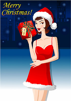 EPS 계절 여자 기념일 종교 크리스마스 겨울 일러스트 크리스마스선물 선물 한명 사람 이벤트 20대 성인 파티 다이어리 여자만 여자한명만 성인여자만 청년만 청년여자만 성인한명만 청년여자한명만 성인여자한명만 성인만 국내일러스트 1 청년 사무용품 파일형식 벡터