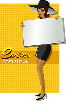 EPS 계절 여자 기념일 일러스트 안내 한명 사람 이벤트 20대 성인 파티 가을 알림 도우미 여자만 여자한명만 성인여자만 청년만 청년여자만 성인한명만 청년여자한명만 성인여자한명만 성인만 국내일러스트 1 청년 파일형식 벡터