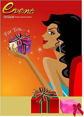 EPS 여자 기념일 일러스트 선물 사랑 한명 사람 이벤트 20대 성인 파티 여자만 여자한명만 성인여자만 청년만 청년여자만 성인한명만 청년여자한명만 성인여자한명만 성인만 국내일러스트 1 감정 청년 파일형식 벡터