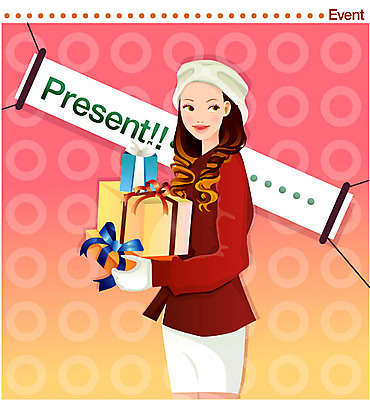 EPS 배너템플릿 여자 일러스트 선물 사랑 한명 사람 이벤트 20대 성인 선물상자 파티 다이어리 현수막 축하 감사 연중행사 여자만 여자한명만 성인여자만 청년만 청년여자만 성인한명만 청년여자한명만 성인여자한명만 성인만 국내일러스트 템플릿 1 배너 감정 컨셉 청년 상자 사무용품 파일형식 벡터