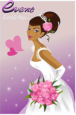 EPS 여자 신부 부케 웨딩드레스 결혼 일러스트 한명 사람 이벤트 20대 성인 여자만 여자한명만 성인여자만 청년만 청년여자만 성인한명만 청년여자한명만 성인여자한명만 성인만 국내일러스트 1 드레스 꽃다발 청년 파일형식 벡터