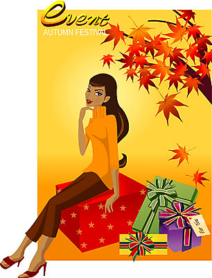 EPS 사계절 계절 여자 기념일 단풍 낙엽 일러스트 자연 선물 한명 사람 이벤트 20대 성인 파티 다이어리 가을 여자만 여자한명만 성인여자만 청년만 청년여자만 성인한명만 청년여자한명만 성인여자한명만 성인만 국내일러스트 1 잎 청년 사무용품 생태계 파일형식 벡터