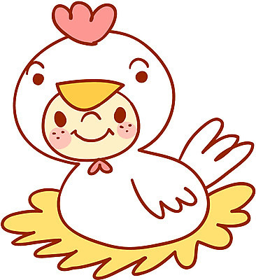 EPS 클립아트 동물 척추동물 어린이 외국문화 일본문화 일러스트 조류 사람 일본 닭띠 닭 둥지 닭옷 인형옷 어린이만 국내일러스트 동양문화 옷 아시아 문화 십이지신 파일형식 벡터