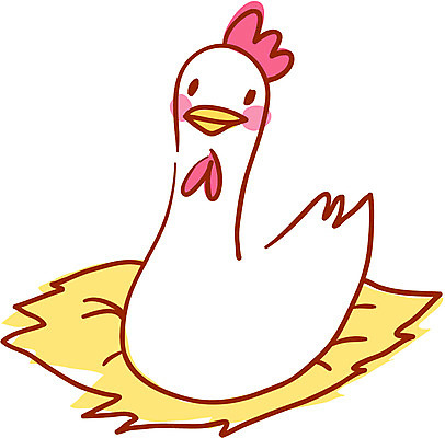 EPS 클립아트 동물 척추동물 일러스트 조류 사람없음 일본 가축 닭띠 닭 둥지 암탉 국내일러스트 아시아 십이지신 암컷 파일형식 벡터