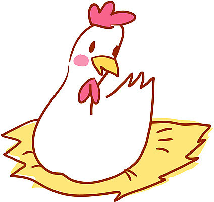 EPS 클립아트 동물 척추동물 일러스트 조류 사람없음 일본 가축 닭띠 닭 둥지 암탉 국내일러스트 아시아 십이지신 암컷 파일형식 벡터