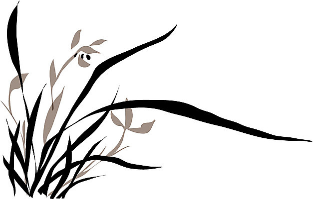 EPS 클립아트 식물 명절 꽃 자연 새해 한국 사람없음 설날 난초 사군자 전통 기념일 아시아 동양화 생태계 파일형식 벡터