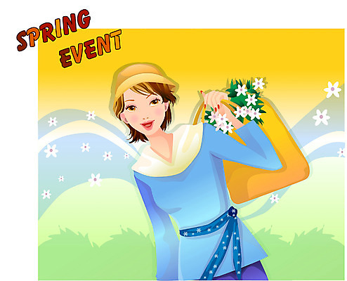 EPS 모자 계절 여자 꽃 일러스트 자연 한명 사람 이벤트 20대 성인 바구니 봄 여자만 여자한명만 성인여자만 청년만 청년여자만 성인한명만 청년여자한명만 성인여자한명만 성인만 국내일러스트 식물 1 잡화 청년 생태계 파일형식 벡터