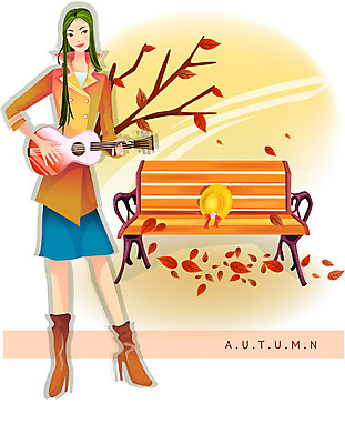 EPS 모자 사계절 계절 여자 악기 음악 단풍 낙엽 벤치 의자 일러스트 자연 현악기 한명 사람 이벤트 20대 성인 가을 기타 여자만 여자한명만 성인여자만 청년만 청년여자만 성인한명만 청년여자한명만 성인여자한명만 성인만 국내일러스트 1 잡화 가구 잎 문화예술 청년 생태계 파일형식 벡터
